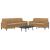 Set de canapele cu perne, 2 piese, maro, catifea GartenMobel Dekor