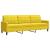 Set de canapele cu perne/rulouri, 2 piese, galben, catifea GartenMobel Dekor