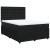 Pat box spring cu saltea, negru, 160x200 cm, catifea GartenMobel Dekor