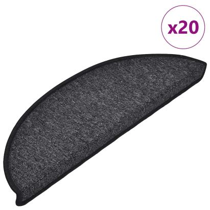 Covorașe scară 20 buc Antracit 56x17x3 cm GartenMobel Dekor