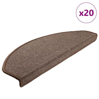 Covorașe scară 20 buc cafea maro 65x24x4 cm GartenMobel Dekor