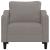 Fotoliu canapea, gri taupe, 60 cm, material textil GartenMobel Dekor