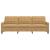 Canapea cu 3 locuri, maro, 210 cm, material catifea GartenMobel Dekor