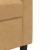 Canapea cu 3 locuri, maro, 210 cm, material catifea GartenMobel Dekor