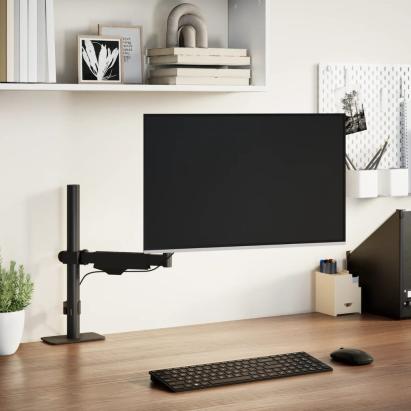 Braț unic de monitor ecran de max 27 inci arc cu gaz 10 kg GartenMobel Dekor