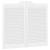 Uși batante cu jaluzele design 2 perechi alb 90x80 cm GartenMobel Dekor