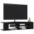 Comodă TV cu lumini LED, negru, 135x39x30 cm GartenMobel Dekor