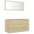 Set mobilier baie, 2 piese, stejar Sonoma, PAL  GartenMobel Dekor