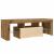Dulap TV cu LED stejar artizanal 120x36,5x40 cm lemn prelucrat GartenMobel Dekor