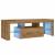 Dulap TV cu LED stejar artizanal 120x36,5x40 cm lemn prelucrat GartenMobel Dekor