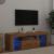 Dulap TV cu LED stejar artizanal 120x36,5x40 cm lemn prelucrat GartenMobel Dekor