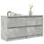 Comodă TV, gri beton, 100x35x54 cm, lemn prelucrat GartenMobel Dekor