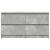 Comodă TV, gri beton, 100x35x54 cm, lemn prelucrat GartenMobel Dekor