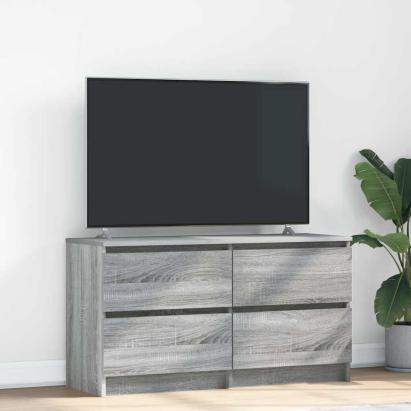 Comodă TV, gri sonoma, 100x35x54 cm, lemn compozit GartenMobel Dekor