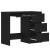 Birou Stejar negru 90x45x76 cm Lemn prelucrat GartenMobel Dekor