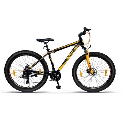Bicicleta mtb, roti 27.5 inch, 21 viteze, schimbator shimano, frane pe disc, negru-portocaliu MultiMark GlobalProd
