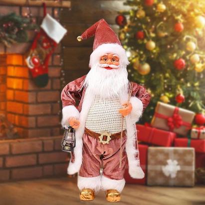 Mos craciun cu felinar, figurina decorativa, inaltime 60 cm MultiMark GlobalProd