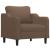 Set de canapele cu perne, 3 piese, maro, textil GartenMobel Dekor