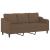Set de canapele cu perne, 3 piese, maro, textil GartenMobel Dekor
