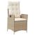 Set mobilier de grădină cu perne, 5 piese, bej, poliratan GartenMobel Dekor