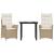 Set mobilier de grădină cu perne, 3 piese, bej, poliratan GartenMobel Dekor