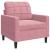 Set de canapele cu perne, 3 piese, roz, catifea GartenMobel Dekor