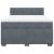 Pat box spring cu saltea, gri închis, 160x200 cm, catifea GartenMobel Dekor