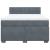 Pat box spring cu saltea, gri închis, 160x200 cm, catifea GartenMobel Dekor