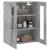 Dulap cu montaj pe perete, gri beton, 69,5x34x90 cm GartenMobel Dekor