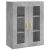 Dulap cu montaj pe perete, gri beton, 69,5x34x90 cm GartenMobel Dekor