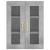 Dulap cu montaj pe perete, gri beton, 69,5x34x90 cm GartenMobel Dekor