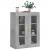 Dulap cu montaj pe perete, gri beton, 69,5x34x90 cm GartenMobel Dekor