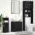 Dulap de baie stejar negru 60x33x60 cm lemn prelucrat GartenMobel Dekor