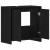 Dulap de baie stejar negru 60x33x60 cm lemn prelucrat GartenMobel Dekor