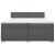 Pat box spring cu saltea, gri închis, 200x200 cm, textil GartenMobel Dekor