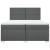 Pat box spring cu saltea, gri închis, 200x200 cm, textil GartenMobel Dekor