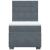 Pat box spring cu saltea, gri închis, 80x200 cm, catifea GartenMobel Dekor
