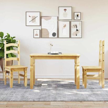 Set de sufragerie din 3 piese „Panama” din lemn masiv de pin GartenMobel Dekor
