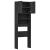 Dulap pentru mașină de spălat negru 64x24x190 cm lemn prelucrat GartenMobel Dekor
