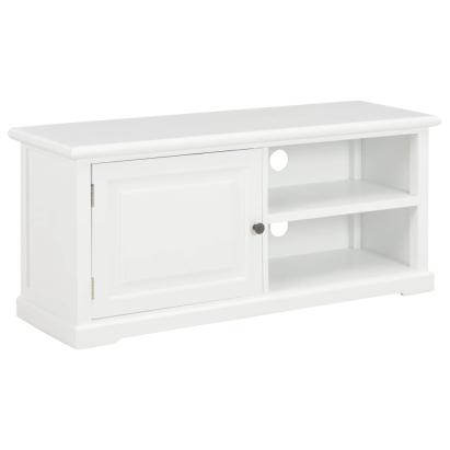 Comodă TV, alb, 90x30x40 cm, lemn GartenMobel Dekor