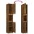 Set dulapuri de baie, 4 piese, stejar afumat, lemn prelucrat GartenMobel Dekor