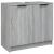 Set dulapuri de baie, 4 piese, gri sonoma, lemn prelucrat GartenMobel Dekor
