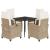 Set mobilier de grădină cu perne, 5 piese, bej, poliratan GartenMobel Dekor