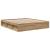 Cadru pat fără saltea Stejar Artisan 200x200cm Lemn prelucrat GartenMobel Dekor