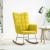 Scaun balansoar, galben, catifea GartenMobel Dekor
