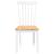 Scaune de sufragerie 2 buc Cauciuc din lemn masiv alb GartenMobel Dekor