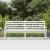 Bancă de grădină, alb, 203,5x48x91,5 cm, lemn masiv de pin GartenMobel Dekor