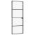 Ușă de interior negru 76x201,5 cm sticlă securiz./aluminiu slim GartenMobel Dekor