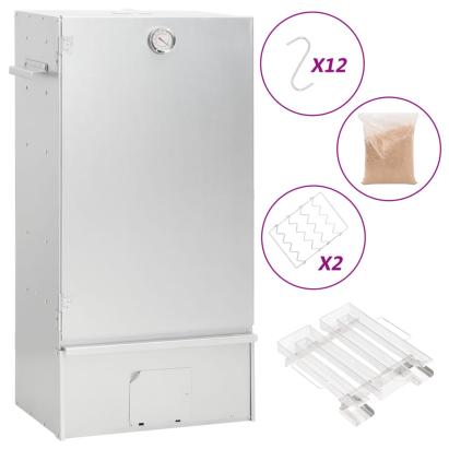 Afumătoare cuptor/grătar, generator fum rece, oțel galvanizat GartenMobel Dekor