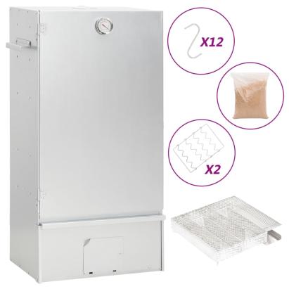 Afumătoare cuptor/grătar, generator fum rece, oțel galvanizat GartenMobel Dekor